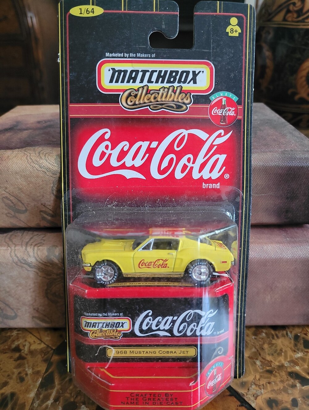 Matchbox Collectibles Coca-Cola Yellow 1968 Mustang Cobra Jet Toy Car